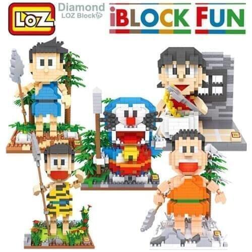 LOZ Building Block Toy Doraemon Action Anime Figure Diamond Toy For Kids Children Ages 14+ Offical Authorized Gift