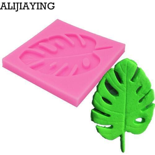 M1134 Leaves Silicone Mold Fondant Mould 3D tree leaf Cake Decorating Tools Chocolate Mold, Sugarcraft, Kitchen Accessories