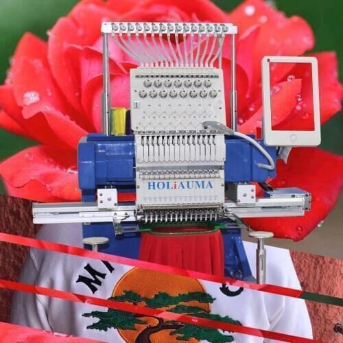 No.1 single head embroidery machine in China for cap t-shirt clothes hat embroidery machine