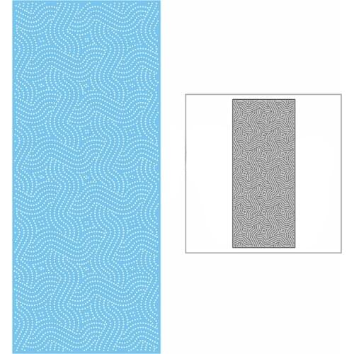 New Slim Dotted Thick Cross Rope Background Plate Craft Embossing 2021 Metal Cutting Dies for DIY Scrapbooking Album Card Making