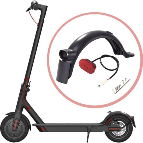 New Rear Mudguard Kit With License Plate Taillight and Screws for Xiaomi Pro 2 and 1S Scooter Fender Bracket Splash Prevention