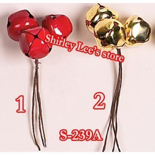 Wholesale--120 X CHRISTMAS BELL PICK,MIX 2 COLORS,Christmas and holiday pick(S-239A) (Free Shipping by Express)