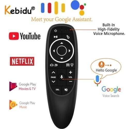 2.4G Wireless USB Receiver Air Mouse Voice Control Sensing Backlit Smart home Remote for H96 Max X96 Android TV G10S Pro G10S