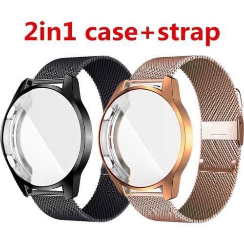 Huawei Watch Strap GT2e GT 2 46mm 42mm Metal Band With Case Screen Protector TPU Huawei GT2 Pro GT 2e Bracelet Accessories