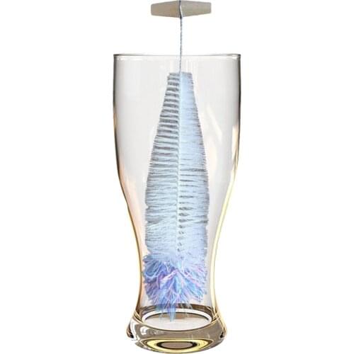 Bottle Cleaning Bristle Brush with Handle Glass Cup Washing Brushes Bar Kitchen Sink Washer Cleaner Cleaning Tools