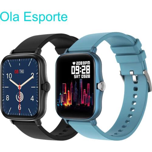 New Y20 P8 Plus Smartwatch 2021 1.7 Inch Full Touch DIY Watch Faces Smart Watch Men Women PK GTS 2 Fitness Bracelet Android IOS