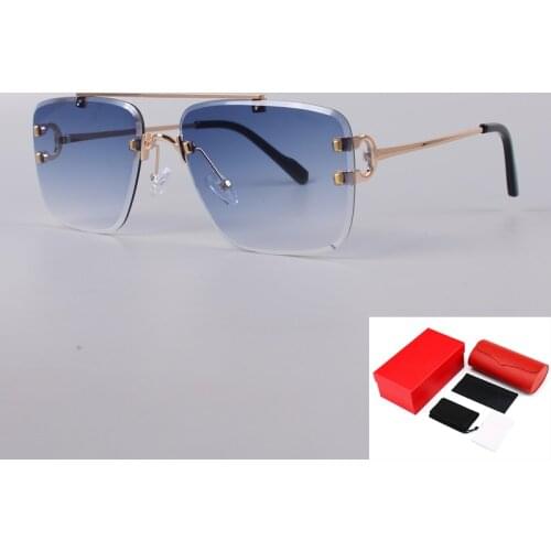 Carter Wire C Designer Diamond Cut Sunglasses Men Sunglasses Tones For Women Luxury Brand Vintage Sun Glasses Sun