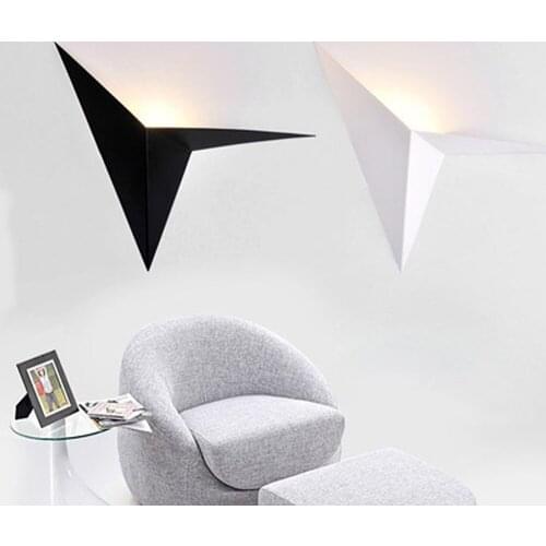 3W Modern Minimalist Triangle Shape LED Wall Lamps Nordic Style Indoor Wall Lights For Living Room AC85-265V Background Lighting