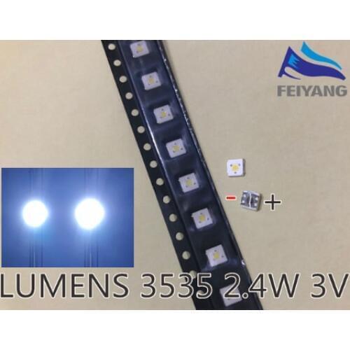 200PCS LUMENS LED Backlight Flip-Chip LED 2.4W 3V 3535 Cool white 153LM For SAMSUNG LED LCD Backlight TV Application