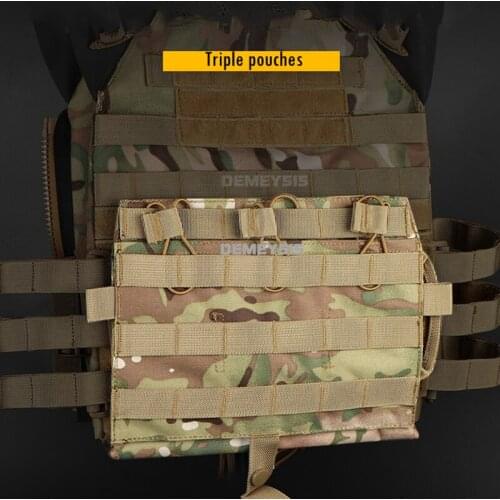 Tactical Molle Magazine Pouches for Vest Military Paintball Airsoft AK 7.62 M4 5.56 Rifle Hunting Triple Rifle Pistol Mag Pouch