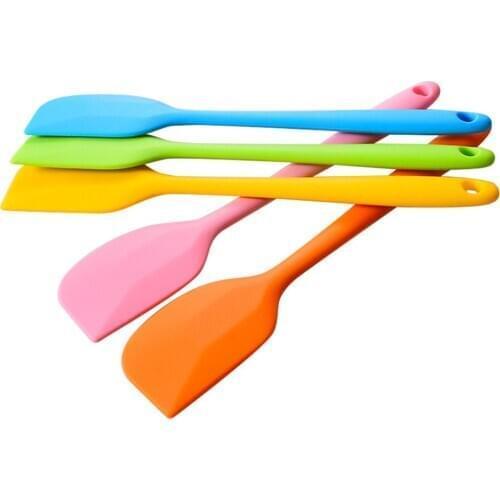 Heat Resistant Small Silicone Spatulas Non Stick Coating with Steel Core Cake Cream Butter Spatula Mixing Batter Scraper Brush