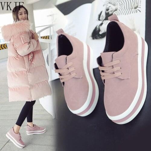 Women Flats Sneakers Shoes Spring Fashion Creepers Shoes Lady Loafers Ladies Slip on Platform Shoes Korean Style