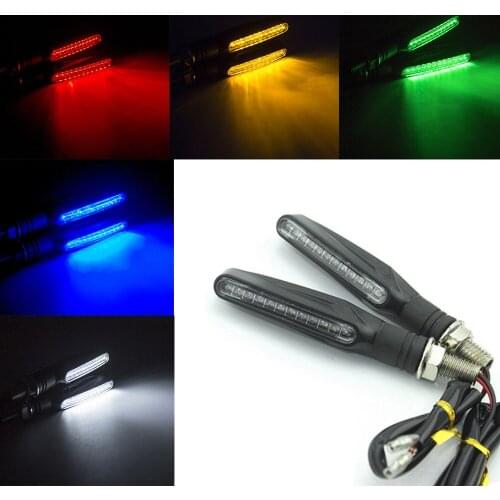 Universal LED Motorcycle Turn Signal Light 12v IP68 Waterproof Amber Flasher Indicator Blinker Rear Lights Lamp Accessories