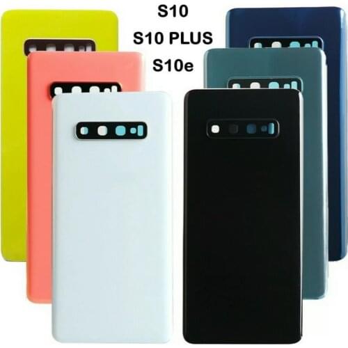 Back Glass Replacement For Samsung Galaxy S10 G973F S10+ G975F S10E G970 Battery Cover Rear Door Housing Case+waterproof sticke