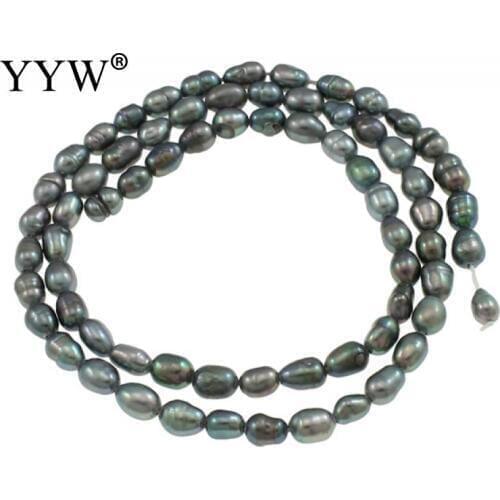 Grade A 3-4mm Natural Freshwater Pearl Beads Rice Purple Pearl Loose Beads For DIY Necklace Bracelat Jewelry Making Finding