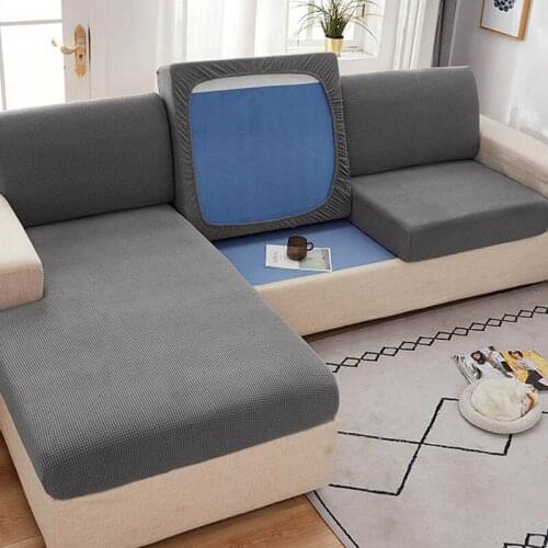 1pcs Thick Sofa Cover Corner Sofa Seat Slipcover Elastic Couch Cover Stretch Band Sofa Seat Coshion Cover Funiture Protector