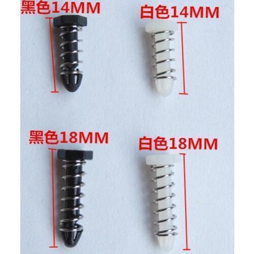 10pcs Hexagonal spring rivet radiator rivet Electrical gel nail fan rivet 14MM / 18MM Radiator coupler