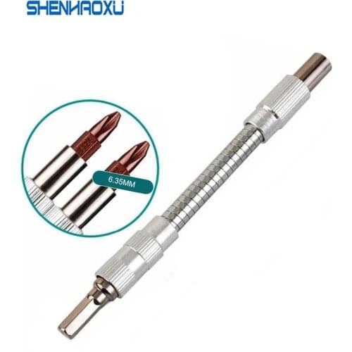 150mm/200mm/300mm Metal Flexible Shaft Power Tool Accessories Extention Screwdriver Bits Holder Drill Connect Link