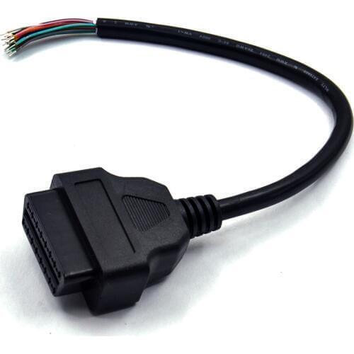 2019 OBD2 16Pin Female Extension Opening Cable Car Diagnostic Interface Connector OBD II Female Converter OBD2 Male Cable