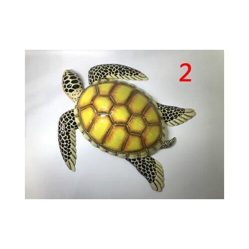 38CM Turtle seafood model food kitchen ocean mold wall hanging decoration department decorated crafts sculpture statues Home