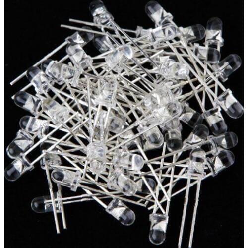 50PCS F3 3mm Blue Round Superbright LED Light LED lamp NEW