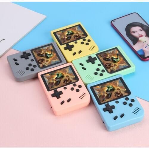 500 Games Pocket Game Console 6 Color Retro Gamepad Portable Handheld Video Games Player with/without Controller Adult Kids Gift