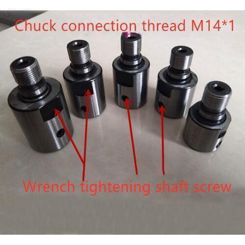 8mm 10mm 12mm 14mm 15mm 16mm 19mm adapter M14*1 Connecting rod Bushing For woodworking chuck Lathe Bench Mill DIY m14 adapter