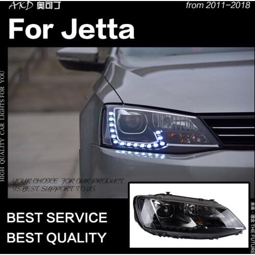 AKD Car Styling for VW Jetta Headlights 2011-2018 Jetta Gli LED Headlight Europe Version Led Drl Hid Bi Xenon Auto Accessories