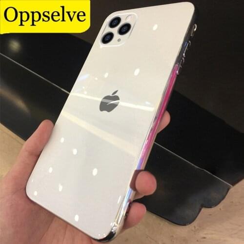 Tempered Glass Case For iPhone 12 11 Pro X XR XS Max SE High Quality Clear Soft Silicone Glass Cover For iPhone 7 8 6 6S 11Pro