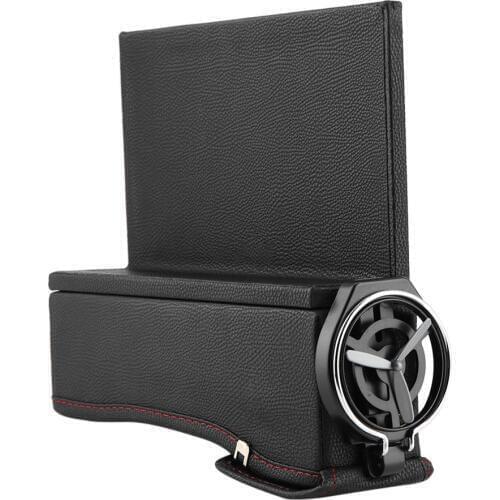 Black Car Seat waterproof Side Storage Box Auto Seat Console Pocket Organizer PU leather Coin Storage Box Water Cup Holder