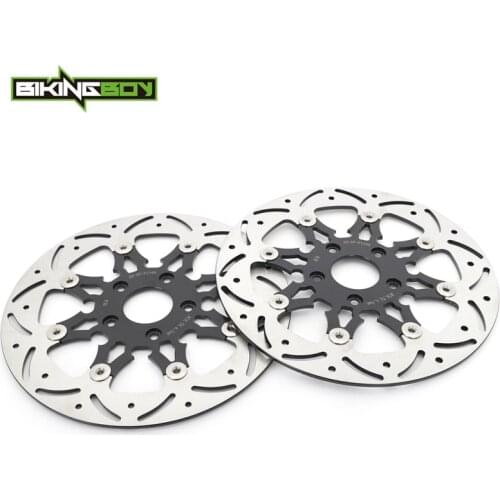 BIKINGBOY FXD FXR Super Glide FXDL FXRS Low Rider FXRT Sport Glide FLSTN Heritage 98 97 96 95 94 Front Brake Discs Disks Rotors