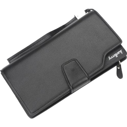 Men Wallets Long Style High Quality Card Holder Male Purse Zipper Large Capacity Brand PU Leather Wallet For Men