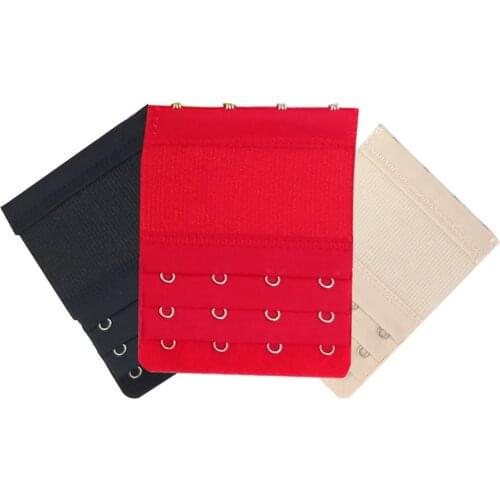 Three Rows Of Four Buttons Elastic Elastic Stainless Steel Bra With Long Buckle