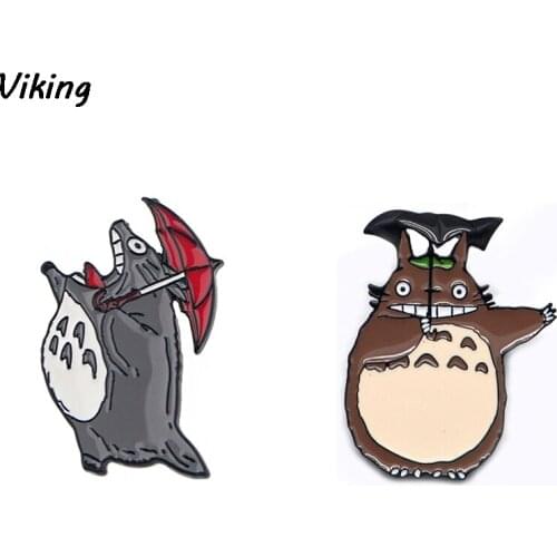 G1672 Cartoon Cat Brooch Metal badge Women and Men Enamel Pins Clothes Brooches Shirt Collar Pin Gifts