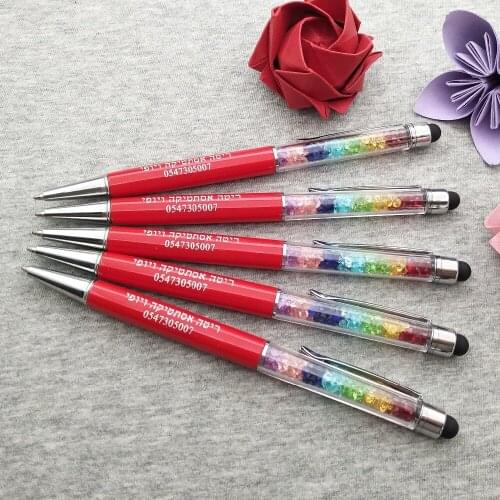 Personalized gifts for Christening & Baptism/Birthday Party colorful stylus touch pens cutom free with any design/text 80pcs