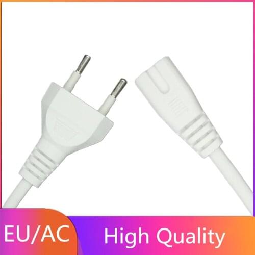 EU AC Lead Wire Power Supply Cable Cord For Xiaomi Robot Vacuum Cleaner Roborock Air Purifier 2S&3 MAX Electri Fan 2 Round Pin