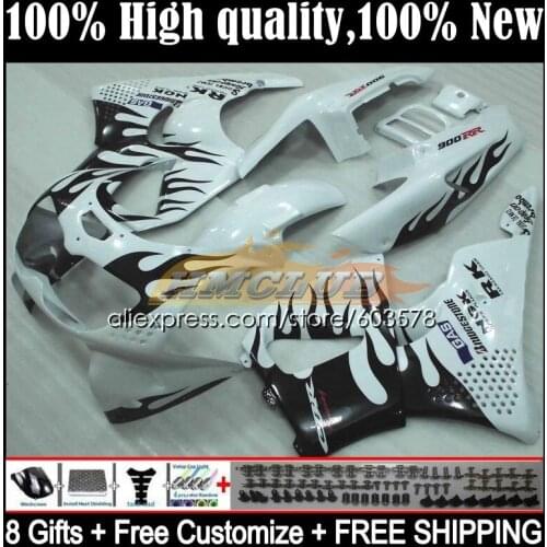 Body For HONDA CBR893RR CBR900RR CBR 893RR 1994 1995 1996 1997 31CL.67 CBR900 CBR893 CBR 893 RR 94 95 96 97 Fairing Black flames