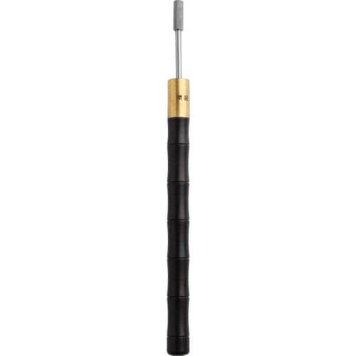 Leather Edge Dye Pen Sandalwood Handle Brass Leather Craft Top Edge Dye Roller Edge Oil Printing Tool for DIY Belt Craft(Black)