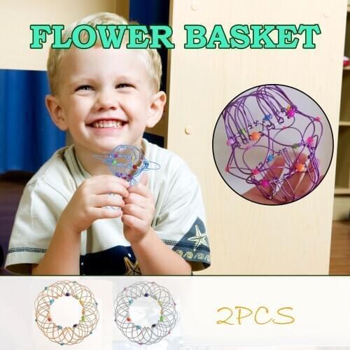 Trendy Innovation Decompression Flexible Basket Soft Steel Magic Iron Ring Ornament Improve Thinking Skills Portable Durable