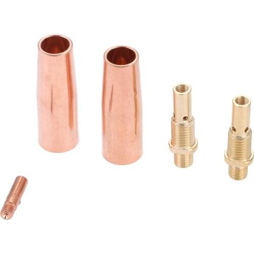 Dophee MIG Welding Gun Kit Contact Tips 11-30 0.030" With Gas Nozzles 21-50 1/2" Welding Diffuser 35-50 For MIG Welding Gun