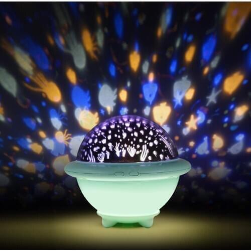UFO Night Light Projector LED Projection USB Star Master 6 Colors Modes Romantic Lamp For Children Kids Baby Sleep Bedroom Deco