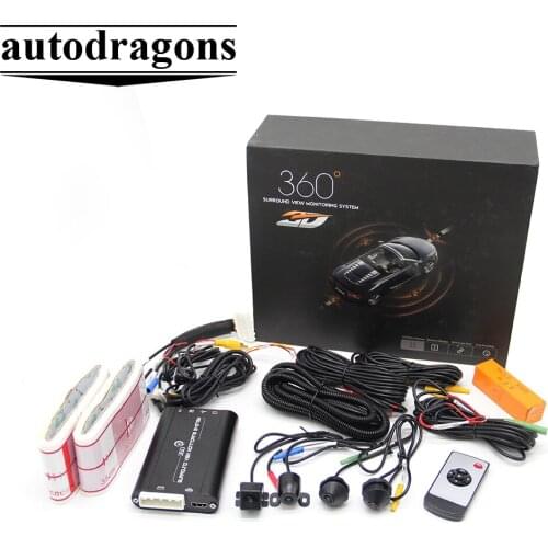 New Bird View System 3D 360 Degree Rotation All Round View Car Parking Panorama Camera with Hidden Car Security Sensor