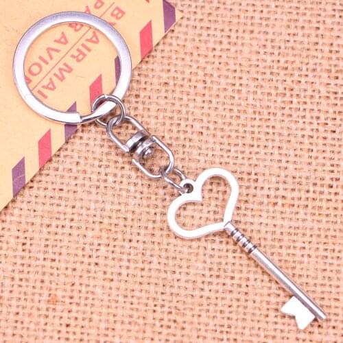 New Fashion Keychain 46*19 mm vintage skeleton key Pendants DIY Men Jewelry Car Key Chain Ring Holder Souvenir For Gift