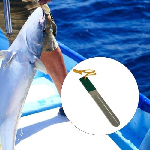 Fish Hook File Hone Fishhook Sharpener Fishing Accessories with Lanyard, for Camping, Fishing 15cm