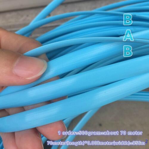 Blue flat synthetic PE rattan weaving material plastic rattan for knit and repair chair table,storage basket,ect