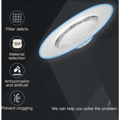 1 Piece Of Kitchen Floor Drain And Bathroom Shower Floor Drain Net Plug Shower Room Hair Anti-blocking Artifact Bathroom Tool