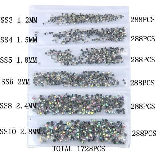 AAAAA Best Quality Clear AB Crystal Hot Fix Rhinestone Super Bright Glass Strass Hotfix Iron On Rhinestones For Fabric garment