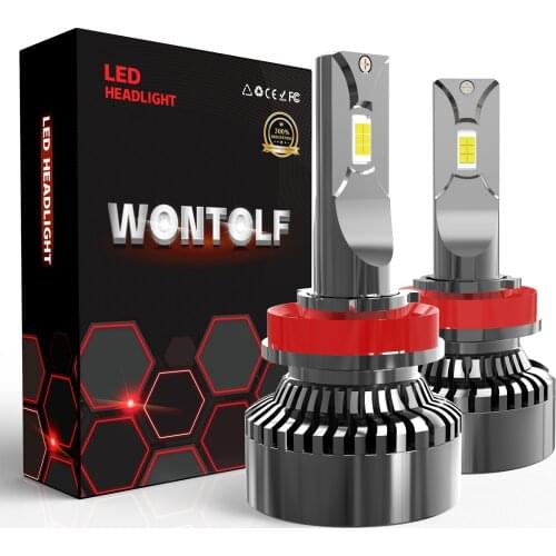 Wontolf H11 LED Headlight Bulbs 120W 20000LM High Power Super Bright 6000K Cool White CSP Chips Conversion Kit