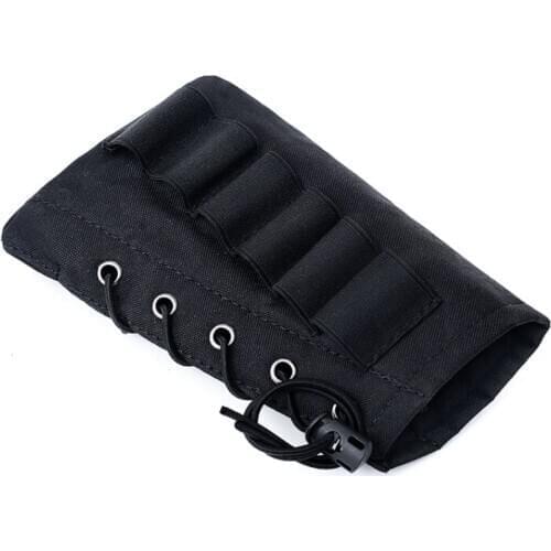 Tactical Molle Hunting Cartridge Belt Airsoft Tactical 6 Shots 12 20 Gauge Bandolier Shot Gun Shell Gauge Ammo Holder Military