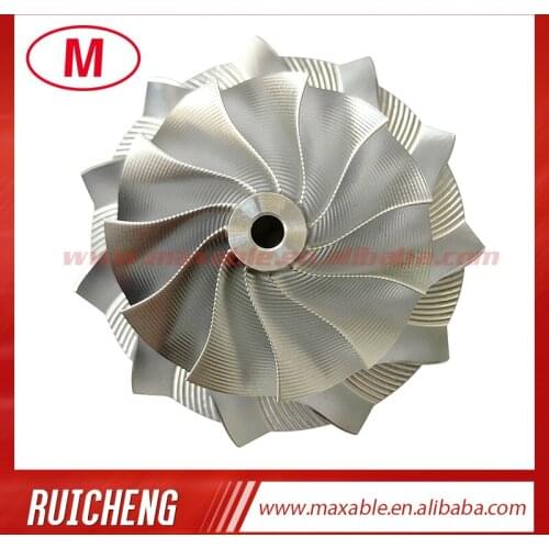 TD03 42.00/56.00mm 11+0 blades high performance turbocharger billet/milling/aluminum 2618 compressor wheel